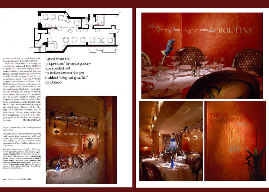 Interior Design, Orsini 2, Restaurant, commercial