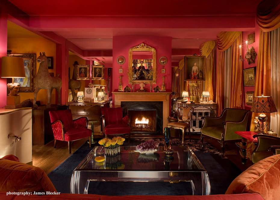 Living Room, Fornasetti, Louiis Phillipe, Fireplace, Billy Haines, Franz Joseph,
