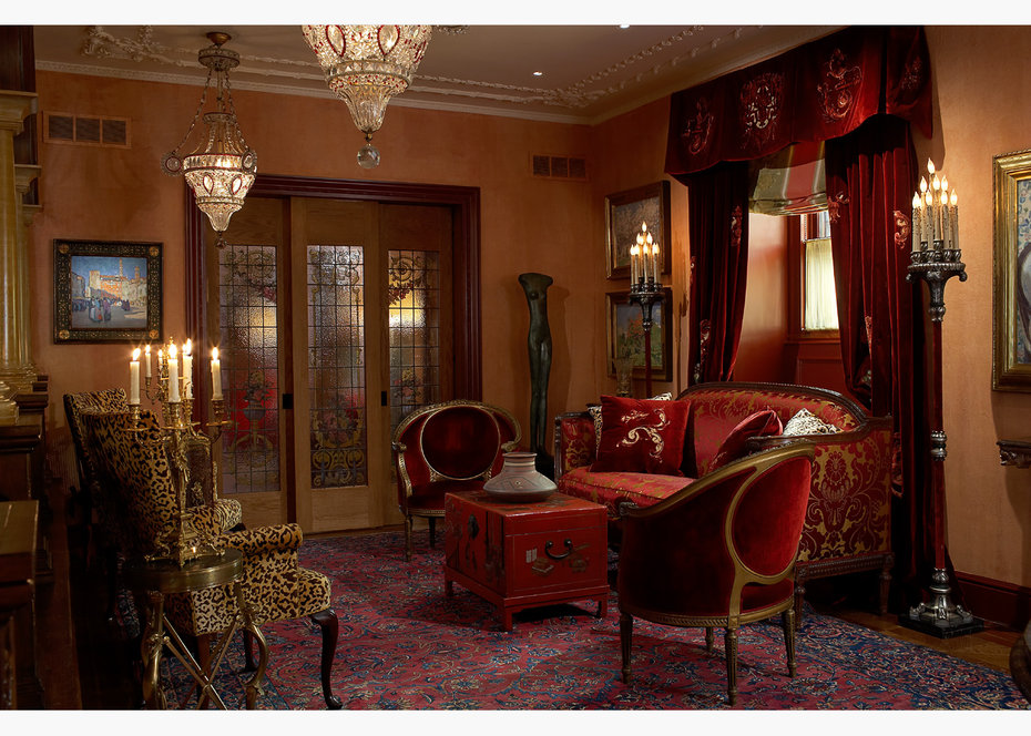 Riverside Drive, Living Room,Architectural Digest